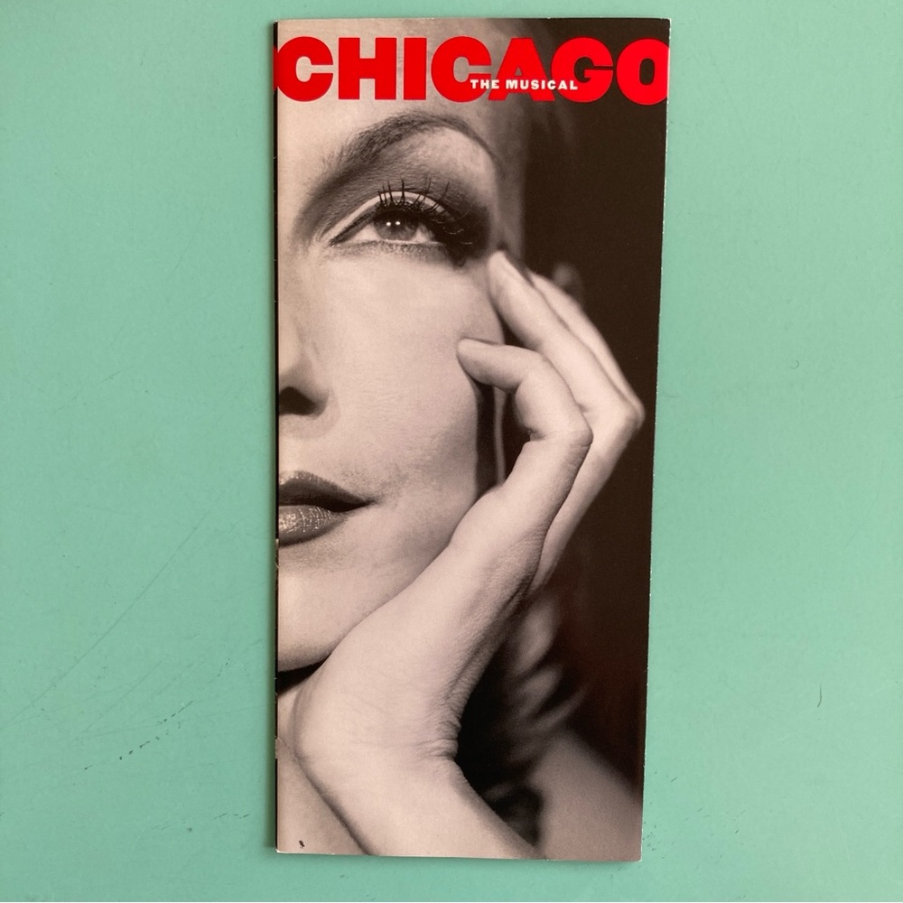 Ute Lemper Flyer from Chicago Broadway Color 9”X4” Three panels When Opened 1998